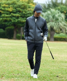 23区GOLF 【MEN/EC限定】【吸水速乾/UVケア】リブ襟 モックネックシャツ