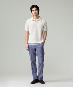 J.PRESS MEN 【ウォッシャブル可】コンフォートストレッチリネン スラックス