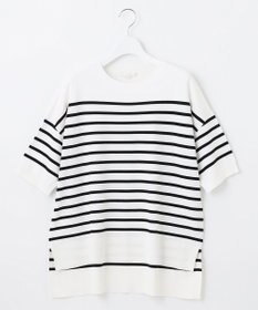 自由区 S 【接触冷感・UVカット・WEB限定カラーあり】クレープストレッチプルオーバー ニット