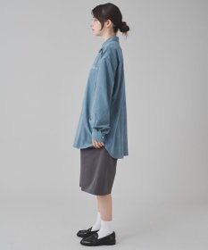 WEGO 【ユニセックス着用ITEM】フィブリルワンポイントBIGシャツ（長袖）