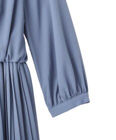 YECCA VECCA ジョーゼットプリーツワンピース