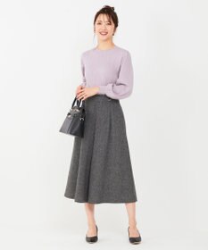 ANY SIS 【CICA加工】ケーブルポイント ニット