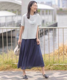 J.PRESS LADIES L 【洗える】ブライトスパンボイル スカート