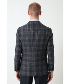 DAKS リネンコットンチェックジャケット