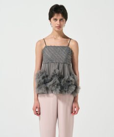 GRACE CONTINENTAL チュールフリルキャミソール