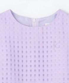 組曲 KIDS 【110-140㎝】シアーチェックバイカラー ワンピース