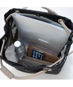 UNBILLION カシュカシュ cachecache / ナイロンツイル牛革付属ハトメショルダー