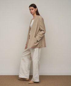 ATON WOOL SILK TWILL | カラーレスジャケット
