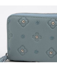 UNBILLION ペルケ perche / カード収納ならおまかせ お札も折らずに入る サクラ・スタッズ・ジャバラカードウォレット