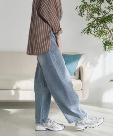 WEGO 【ANGIE VINTAGE】バレルレッグデニムパンツ