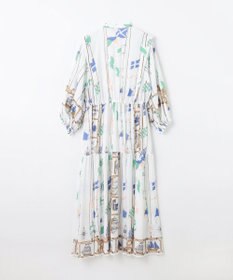 GRACE CONTINENTAL セーラープリントワンピース