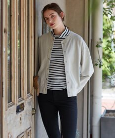 23区 【SLOW】ヴィンテージテリー スナップドット ブルゾン