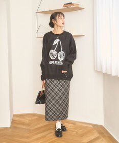 WEGO 【新色追加/ユニセックス着用ITEM/SMLサイズ展開】ジャガードグラフィックプルオーバー（LS）
