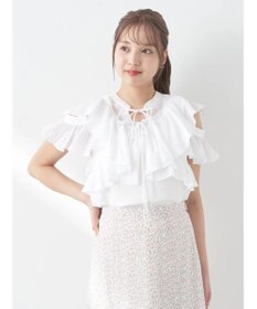 earth music&ecology ２ＷＡＹフリルブラウス