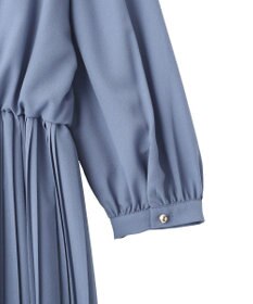 YECCA VECCA ジョーゼットプリーツワンピース