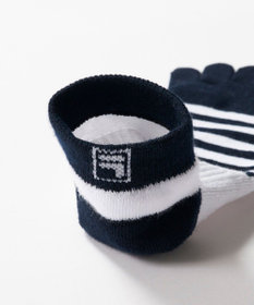 FILA GOLF／marie claire 【FILA GOLF】 ボーダージャガード五本指アンクルソックス
