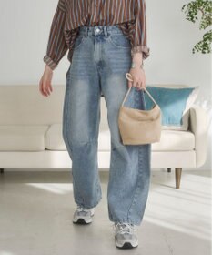 WEGO 【ANGIE VINTAGE】バレルレッグデニムパンツ