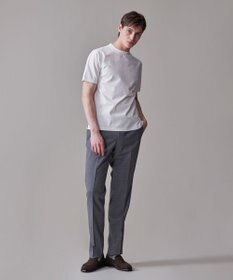 J.PRESS MEN シルクのような光沢感の上品Tシャツ【UVカット / 接触冷感 / 吸水速乾】【J.PRESS PREMIUM JERSEY】ポンチクルーネック Tシャツ