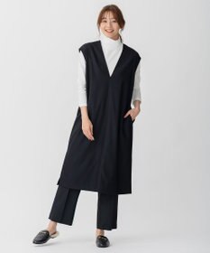 自由区 【セットアップ可】ライトウールトロピカル ストレートパンツ