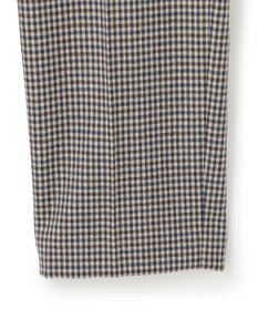 23区 ウールミルドストレッチチェック テーパードパンツ