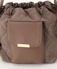 ANY キルティングドロストショルダーバッグ