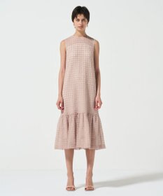 GRACE CONTINENTAL チュールチェックワンピース