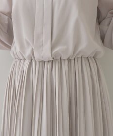 YECCA VECCA ジョーゼットプリーツワンピース