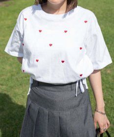 WEGO リボンデザイングラフィックショートT