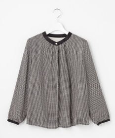 ANY SIS L 【裏起毛】エニポカ バンドカラー ブラウス