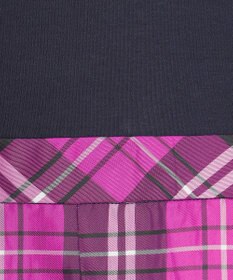 組曲 KIDS 【150-160㎝】チェックタフタドッキング ワンピース