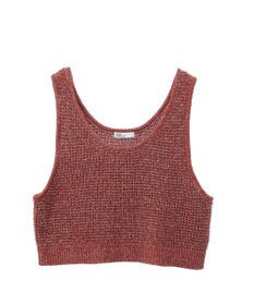 CRAFT STANDARD BOUTIQUE ワッフル編み短丈ニットベスト