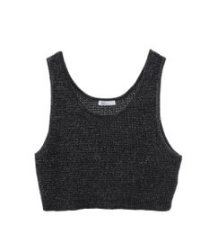 CRAFT STANDARD BOUTIQUE ワッフル編み短丈ニットベスト