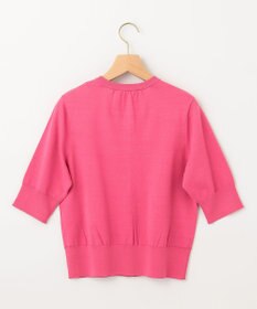 組曲 【5色展開・洗える】MINA半袖 カラーカーディガン