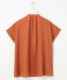 ANY SIS L 【洗える】バンドカラーレイヤード ブラウス