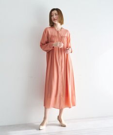 YECCA VECCA ベルト付きギャザーワンピース