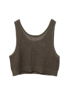 CRAFT STANDARD BOUTIQUE ワッフル編み短丈ニットベスト