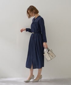 YECCA VECCA ベルト付きギャザーワンピース