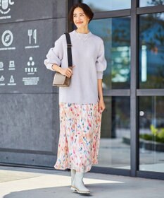 自由区 L 【洗える】ウールカシミヤ ハイネックニット (検索番号:JL27)