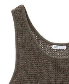 CRAFT STANDARD BOUTIQUE ワッフル編み短丈ニットベスト