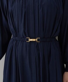 YECCA VECCA ベルト付きギャザーワンピース