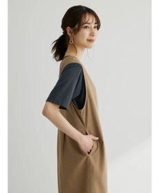 Green Parks 綿麻混サロペット