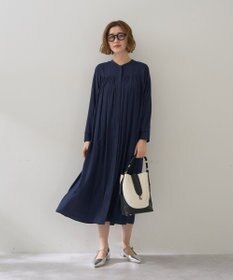 YECCA VECCA ベルト付きギャザーワンピース