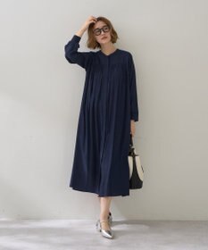 YECCA VECCA ベルト付きギャザーワンピース