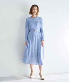 YECCA VECCA ベルト付きギャザーワンピース