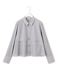 ICB 【洗える】 クリーンブロード クロップドブラウス