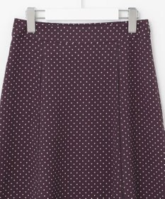 J.PRESS LADIES 【洗える】 ドットプリント フレアー スカート