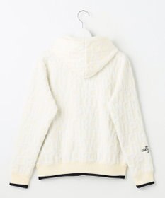 PW CIRCULUS 【WOMEN】【防風/蓄熱】総ロゴ ニット フーデッド ブルゾン