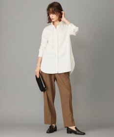 ICB L 【UVケア・洗える】ウール2WAYストレッチ ワイドストレートパンツ