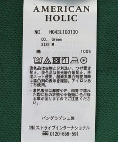 AMERICAN HOLIC 袖ロールアップカットチュニック