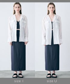 uncrave リヨセルシルクローン シャツ